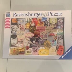 Ravensburger Colorful Wine Labels jigsaw Puzzle - 1000 Pieces